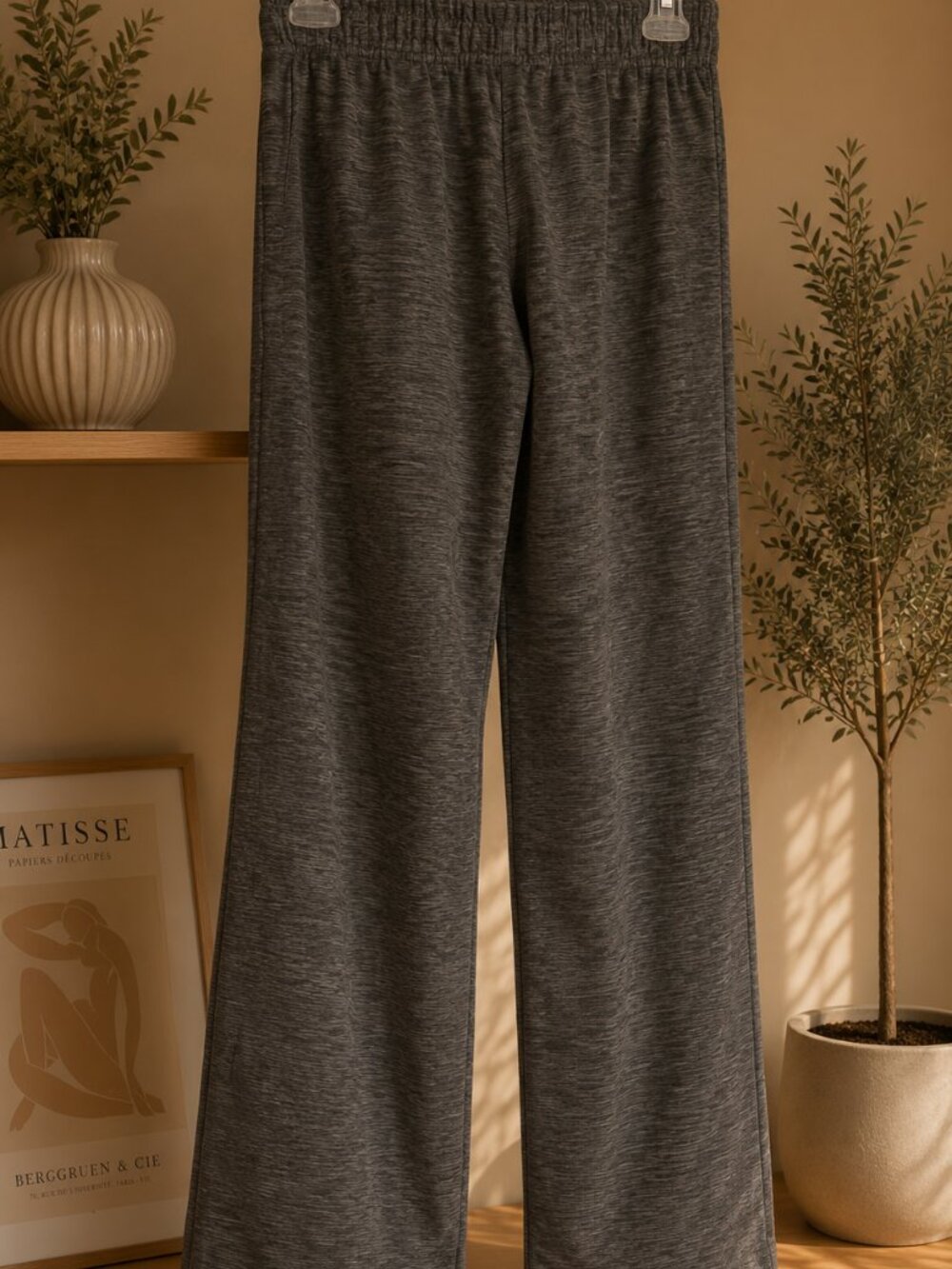 Adidas Climawarm Gray Heather Sweatpants Joggers Men's XS Athletic Fleece - Picture 2 of 3